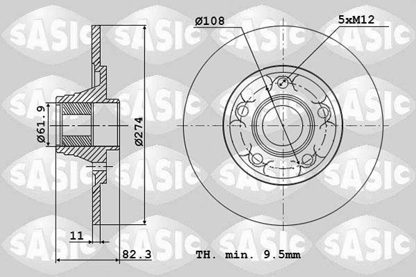 Sasic 4004300J - Əyləc Diski www.furqanavto.az