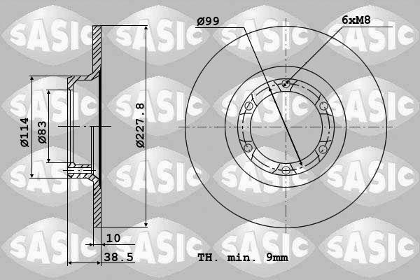 Sasic 4004240J - Əyləc Diski furqanavto.az