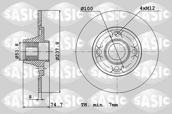 Sasic 4004287J - Əyləc Diski furqanavto.az