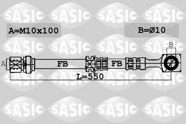 Sasic 6606099 - Əyləc şlanqı furqanavto.az