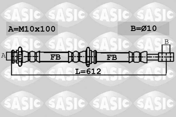 Sasic 6606082 - Əyləc şlanqı furqanavto.az