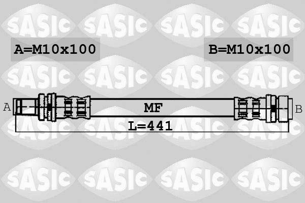 Sasic 6606184 - Əyləc şlanqı furqanavto.az