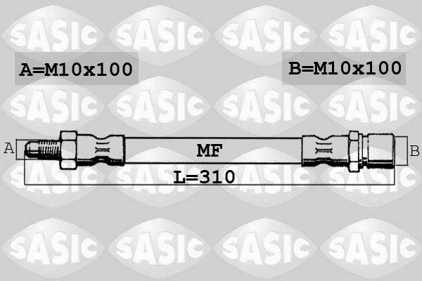 Sasic 6606124 - Əyləc şlanqı furqanavto.az