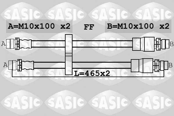 Sasic 6606249 - Əyləc şlanqı furqanavto.az