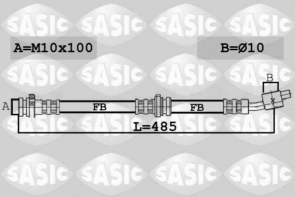 Sasic 6606258 - Əyləc şlanqı furqanavto.az