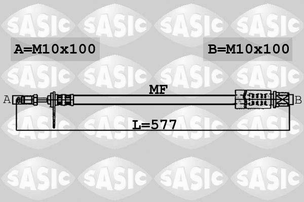 Sasic 6600004 - Əyləc şlanqı furqanavto.az