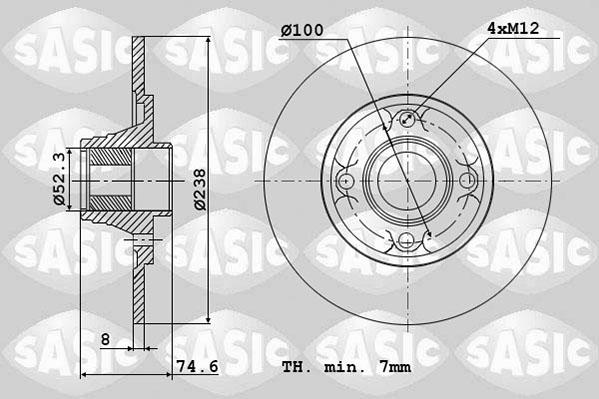 Sasic 6104040 - Əyləc Diski furqanavto.az