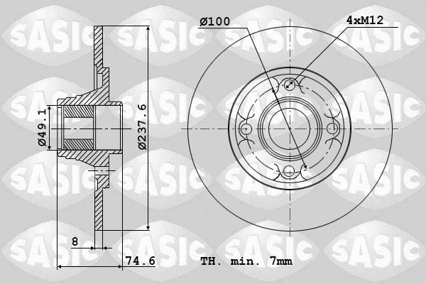 Sasic 6104042 - Əyləc Diski furqanavto.az