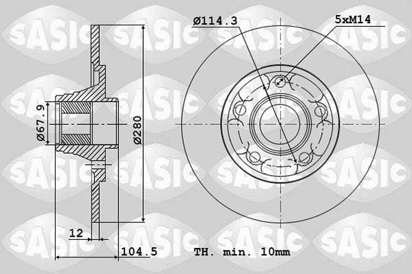 Sasic 6104053 - Əyləc Diski furqanavto.az