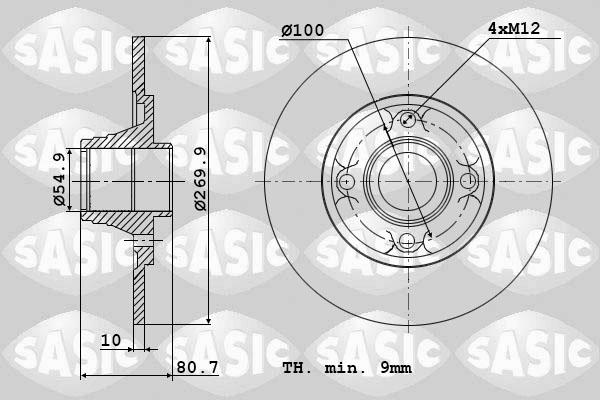 Sasic 6104012 - Əyləc Diski furqanavto.az