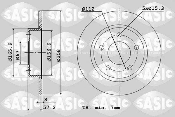 Sasic 6106053 - Əyləc Diski furqanavto.az