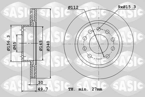 Sasic 6106184 - Əyləc Diski furqanavto.az