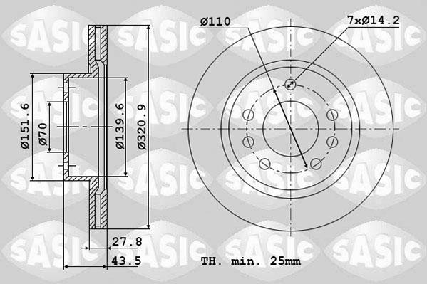 Sasic 6106355 - Əyləc Diski furqanavto.az