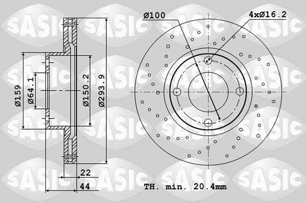 Sasic 6106247 - Əyləc Diski furqanavto.az