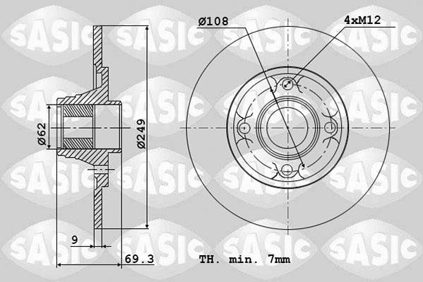 Sasic 6100004 - Əyləc Diski furqanavto.az