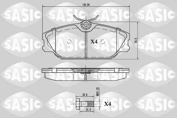 Sasic 6214008 - Əyləc altlığı dəsti, əyləc diski furqanavto.az