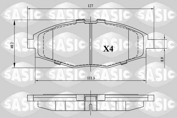 Sasic 6216124 - Əyləc altlığı dəsti, əyləc diski furqanavto.az