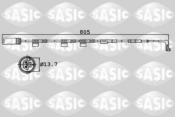 Sasic 6236014 - Xəbərdarlıq Kontakt, əyləc padinin aşınması furqanavto.az