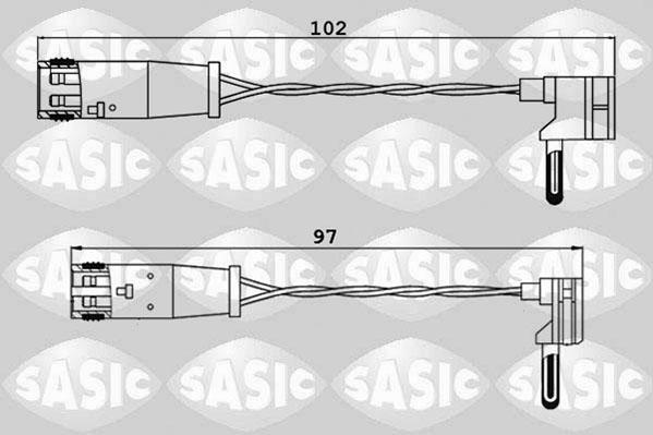 Sasic 6236033 - Xəbərdarlıq Kontakt, əyləc padinin aşınması furqanavto.az