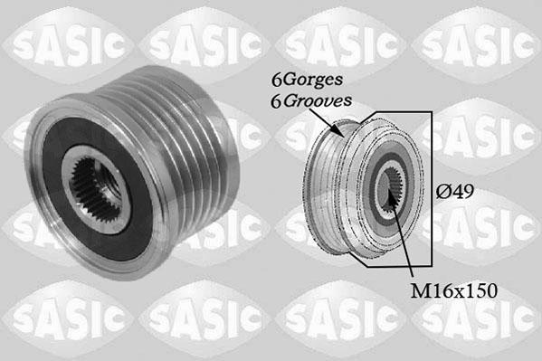 Sasic 1674003 - Kasnak, alternator, sərbəst dönərli mufta furqanavto.az