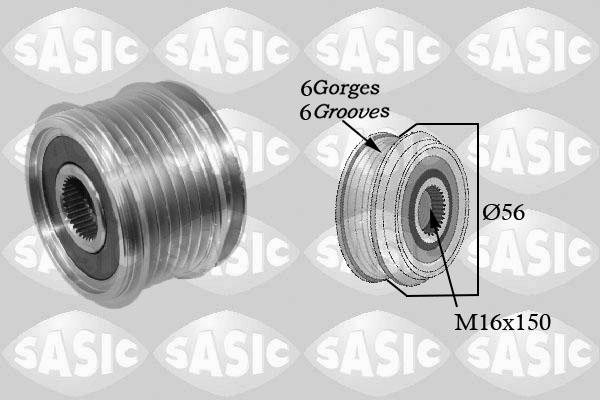 Sasic 1676004 - Kasnak, alternator, sərbəst dönərli mufta furqanavto.az