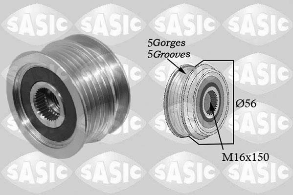 Sasic 1676005 - Kasnak, alternator, sərbəst dönərli mufta furqanavto.az