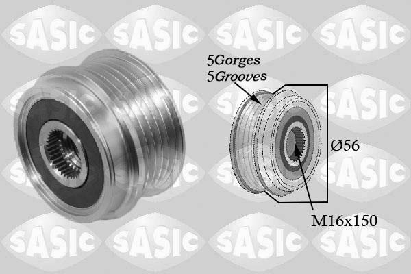 Sasic 1676007 - Kasnak, alternator, sərbəst dönərli mufta furqanavto.az