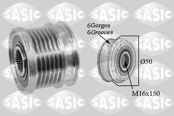 Sasic 1676023 - Kasnak, alternator, sərbəst dönərli mufta furqanavto.az