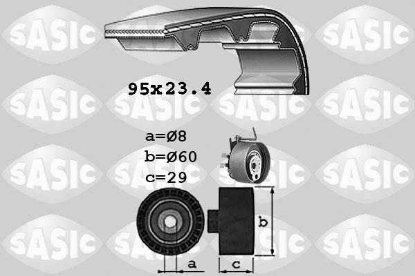 Sasic 1754009 - Vaxt kəməri dəsti furqanavto.az