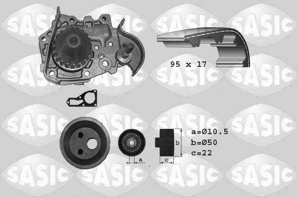 Sasic 3904006 - Su Pompası və Vaxt Kəməri Dəsti furqanavto.az