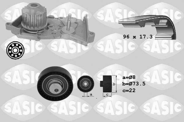 Sasic 3904026 - Su Pompası və Vaxt Kəməri Dəsti furqanavto.az