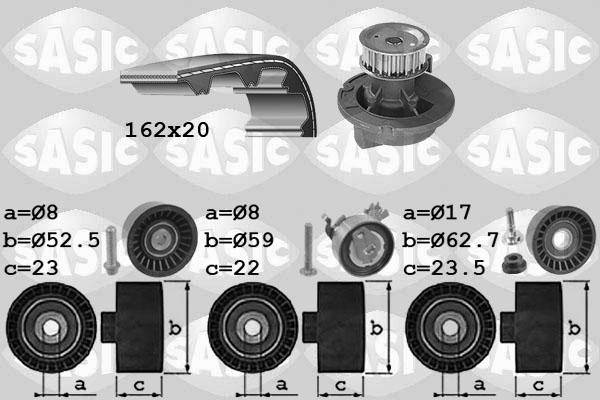 Sasic 3906093 - Su Pompası və Vaxt Kəməri Dəsti furqanavto.az