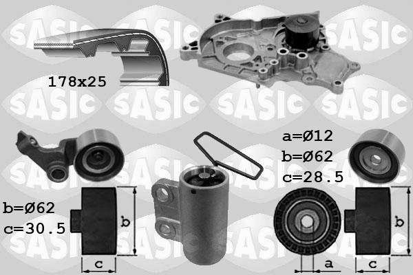 Sasic 3906040 - Su Pompası və Vaxt Kəməri Dəsti furqanavto.az