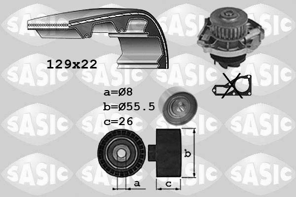 Sasic 3906042 - Su Pompası və Vaxt Kəməri Dəsti furqanavto.az