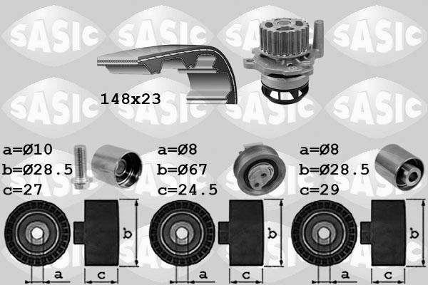 Sasic 3906057 - Su Pompası və Vaxt Kəməri Dəsti furqanavto.az