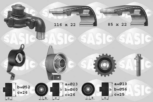 Sasic 3906011 - Su Pompası və Vaxt Kəməri Dəsti furqanavto.az