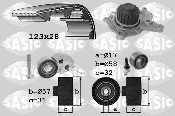 Sasic 3906039 - Su Pompası və Vaxt Kəməri Dəsti furqanavto.az