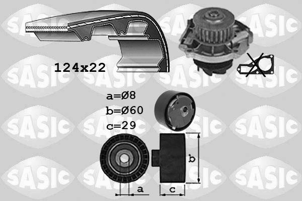 Sasic 3906038 - Su Pompası və Vaxt Kəməri Dəsti furqanavto.az