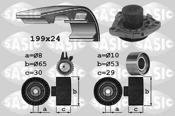 Sasic 3906032 - Su Pompası və Vaxt Kəməri Dəsti furqanavto.az