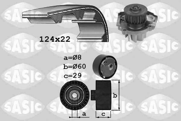 Sasic 3906037 - Su Pompası və Vaxt Kəməri Dəsti furqanavto.az