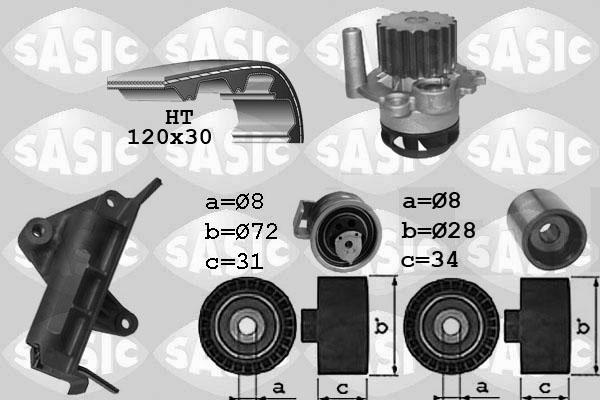 Sasic 3906021 - Su Pompası və Vaxt Kəməri Dəsti furqanavto.az