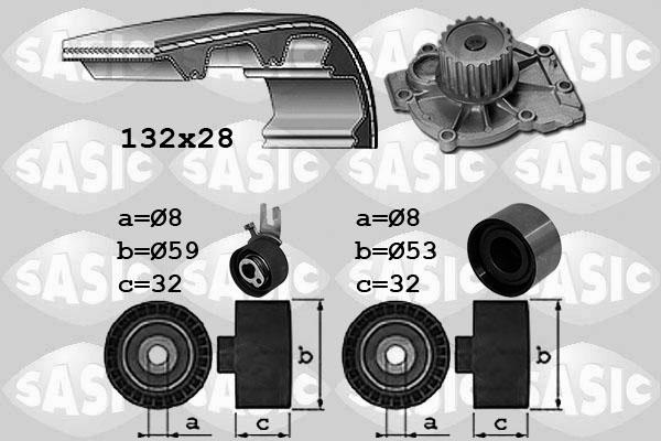 Sasic 3906107 - Su Pompası və Vaxt Kəməri Dəsti furqanavto.az