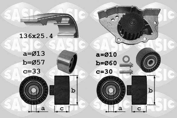 Sasic 3900041 - Su Pompası və Vaxt Kəməri Dəsti furqanavto.az