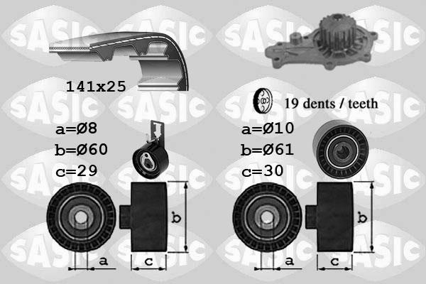 Sasic 3900043 - Su Pompası və Vaxt Kəməri Dəsti furqanavto.az