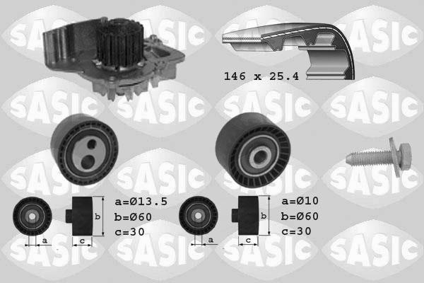 Sasic 3900006 - Su Pompası və Vaxt Kəməri Dəsti furqanavto.az