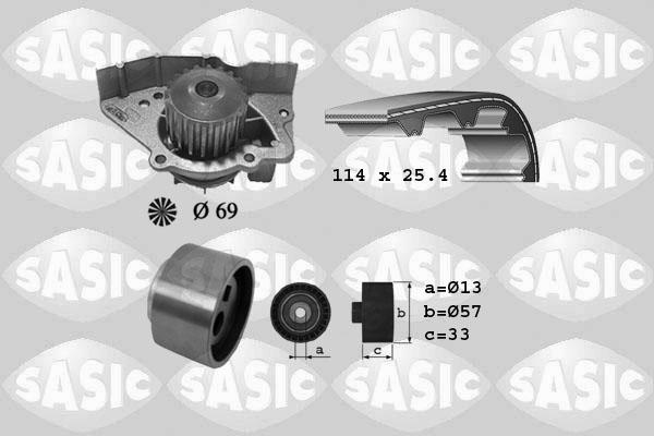 Sasic 3900023 - Su Pompası və Vaxt Kəməri Dəsti furqanavto.az