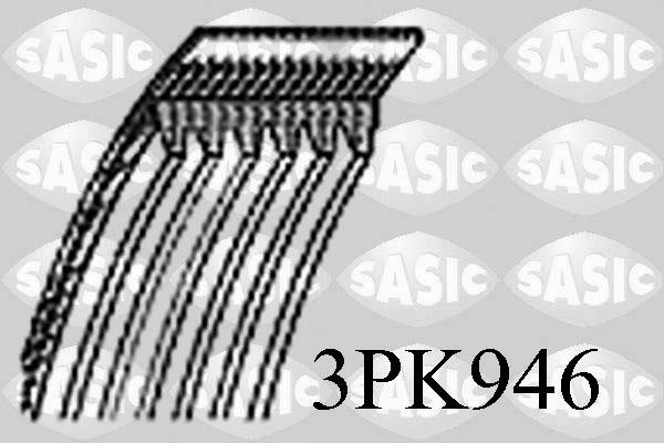 Sasic 3PK946 - V-yivli kəmər furqanavto.az