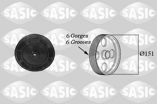 Sasic 2154006 - Kəmər kasnağı, krank mili furqanavto.az