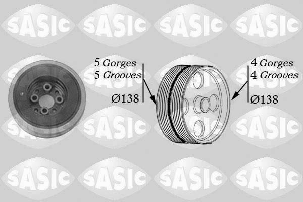 Sasic 2156004 - Kəmər kasnağı, krank mili furqanavto.az