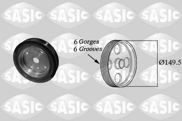 Sasic 2156074 - Kəmər kasnağı, krank mili furqanavto.az